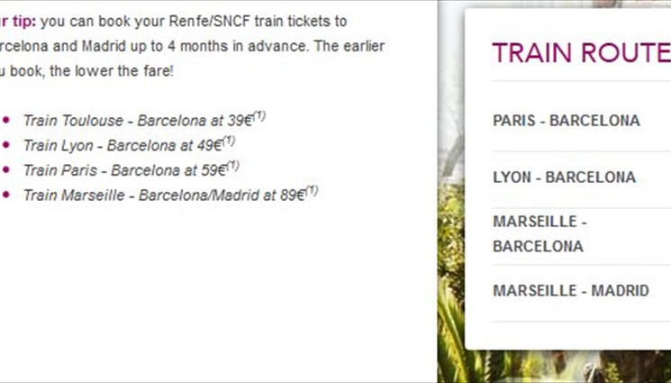 Поезда из Барселоны