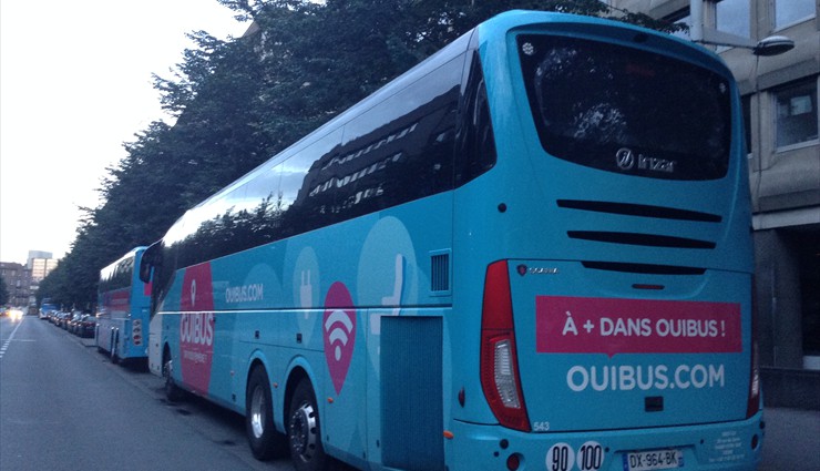 Автобус компании Ouibus в Амстердам