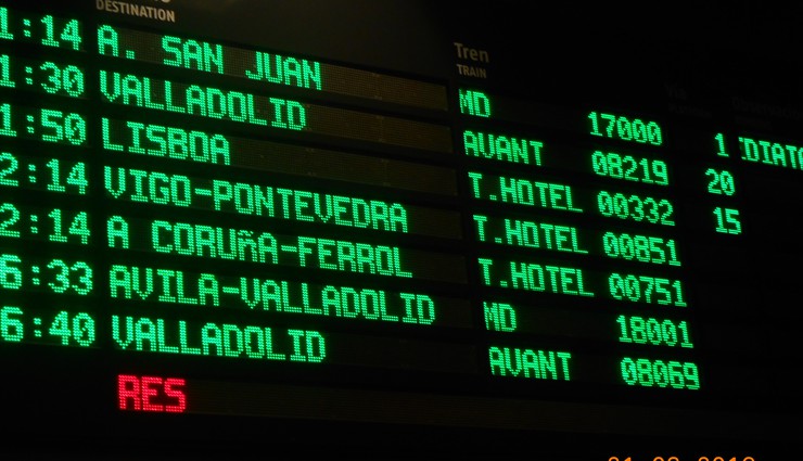С этого вокзала отходят поезда в такие города как: Сеговия, Сарагоса, Авила, Бургос, Сан-Себастьян