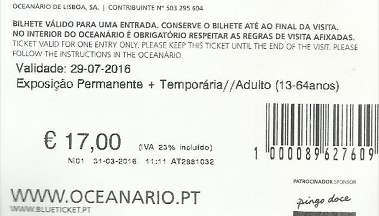 В марте 2016 года билет для взрослого стоил - 17 евро 