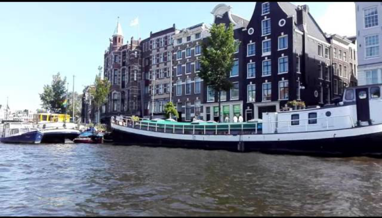 Экскурсия по каналам Амстердама в августе 2015 года