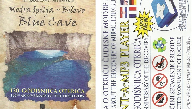 Приплыв на остров, мы получили билеты в Голубую пещеру (Modra spilja)