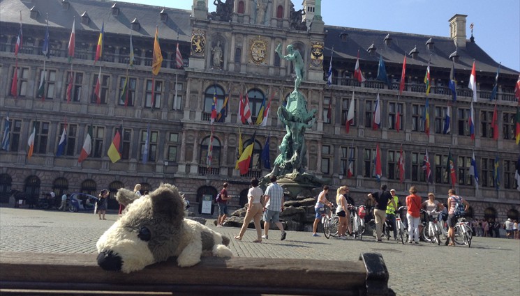Боря на экскурсии в Антверпене