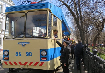 Парад старых трамваев